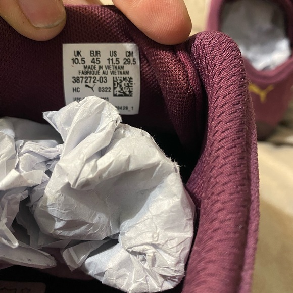Puma Maroon and Cream Athletic Shoes - Picture 5 of 5